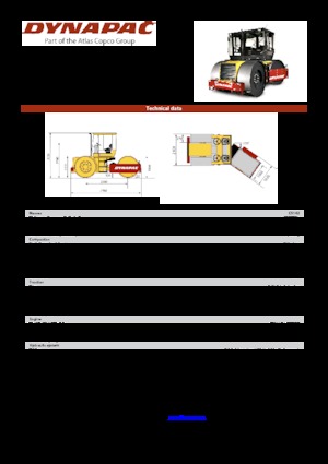 Compattatori stradali statici a tre tamburi Dynapac CS 142