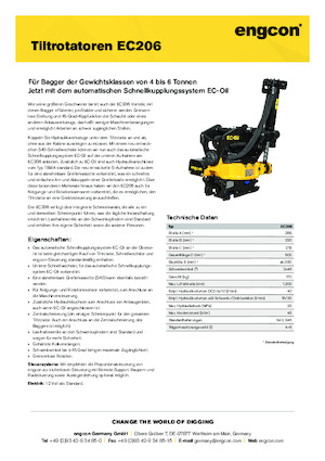 Rotatori oscillanti engcon EC206