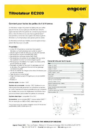Rotatori oscillanti engcon EC209