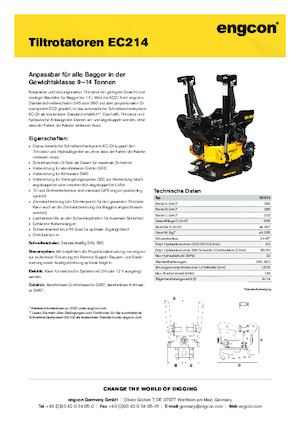 Rotatori oscillanti engcon EC214