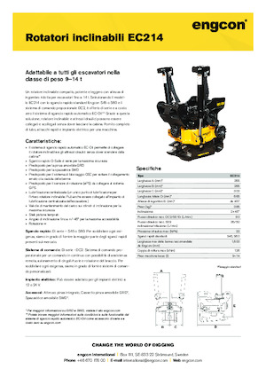 Rotatori oscillanti engcon EC214