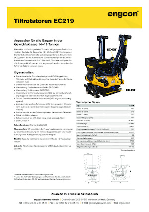 Rotatori oscillanti engcon EC219