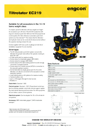 Rotatori oscillanti engcon EC219