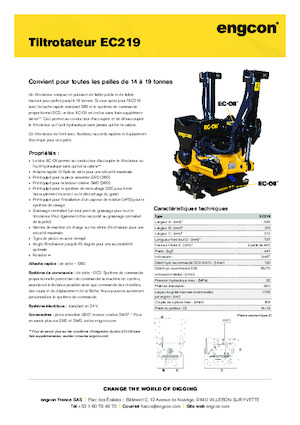 Rotatori oscillanti engcon EC219