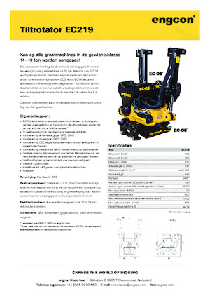 Rotatori oscillanti engcon EC219