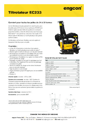 Rotatori oscillanti engcon EC233