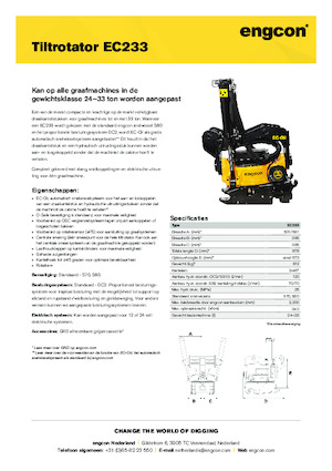 Rotatori oscillanti engcon EC233