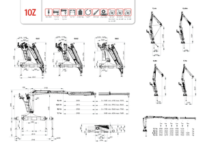 Gru per autocarro per legname PENZ 10 Z 7.70
