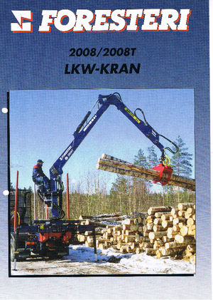 Gru per autocarro per legname Foresteri 2008