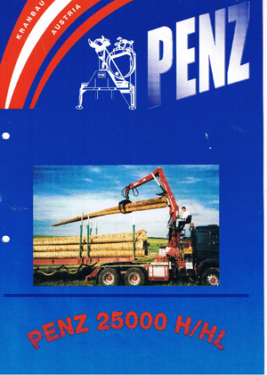 Gru per autocarro per legname PENZ 25000 HL