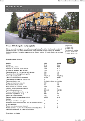 Gru per autocarro per legname Kronos 4000