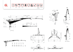 Gru per autocarro per legname PENZ 6 L 9.2