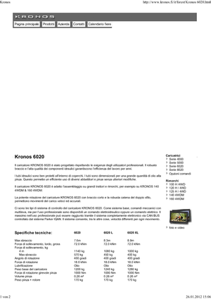 Gru per autocarro per legname Kronos 6020 