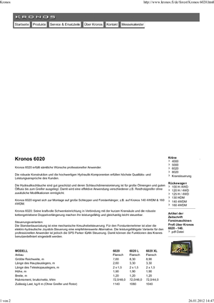 Gru per autocarro per legname Kronos 6020 L 