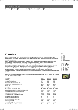 Gru per autocarro per legname Kronos 8020 
