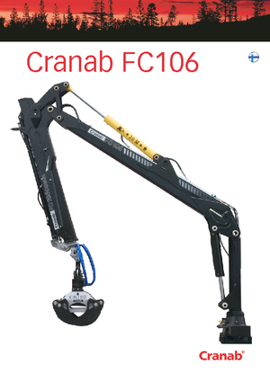 Gru per autocarro per legname Cranab FC 106 Combi