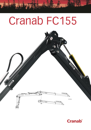 Gru per autocarro per legname Cranab FC 155/7.5