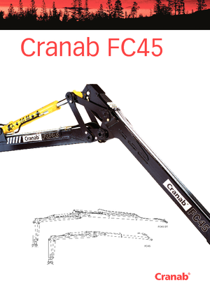 Gru per autocarro per legname Cranab FC 45 DT
