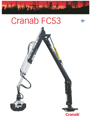 Gru per autocarro per legname Cranab FC 53 DT