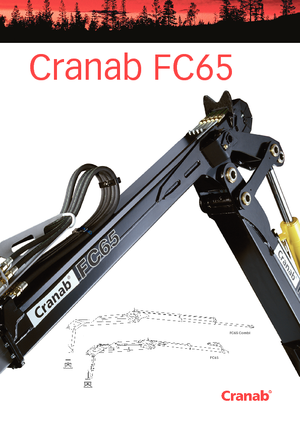 Gru per autocarro per legname Cranab FC 65 Tele