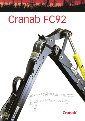 Gru per autocarro per legname Cranab FC 92 Combi