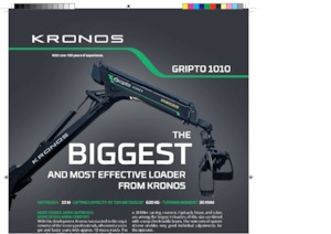 Gru per autocarro per legname Kronos Gripto 1010