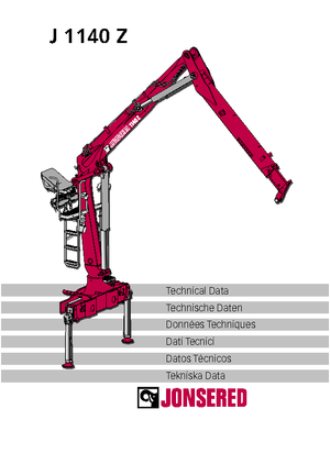 Gru per autocarro per legname Jonsered J 1140 Z