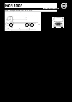 Telaio rigido Volvo Trucks FMX11.330 6x6 Rigid - B Ride