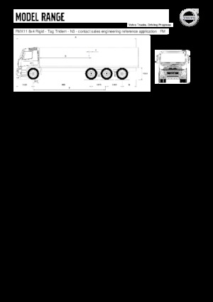 Telaio rigido Volvo Trucks FMX11.350 8x4 Rigid - Tag Tridem