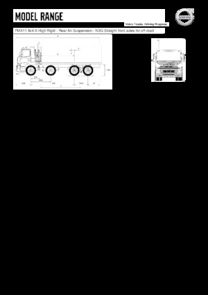 Telaio rigido Volvo Trucks FMX11.330 8x4 X-High Rigid