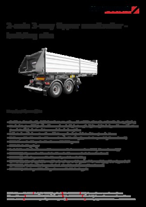 Semirimorchi ribaltabili Schwarzmüller 2-axle 3-way tipper semitrailer - building site - reinforced
