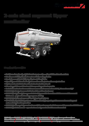 Semirimorchi ribaltabili Schwarzmüller 2-axle steel segment tipper semitrailer - wheelbase 1,810 mm