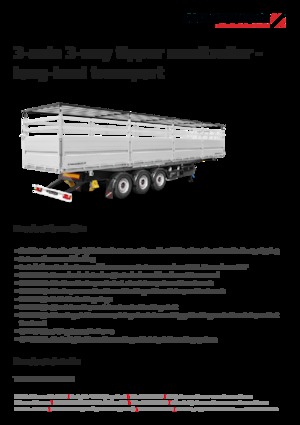 Semirimorchi ribaltabili Schwarzmüller 3-axle 3-way tipper semitrailer - long-haul transport