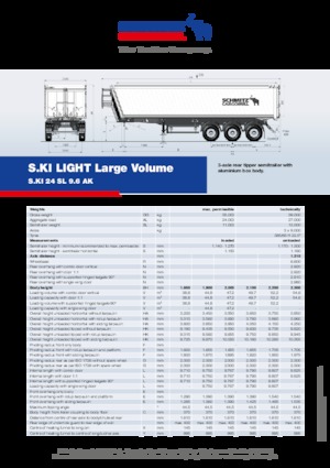 Semirimorchi ribaltabili Schmitz Cargobull S.KI LIGHT 24 SL 9.6 AK