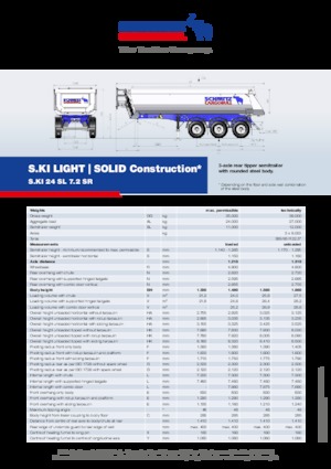 Semirimorchi ribaltabili Schmitz Cargobull S.KI SOLID 24 SL 7.2 SR
