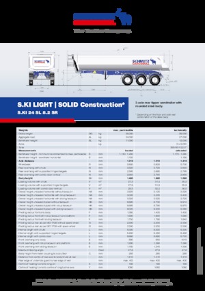 Semirimorchi ribaltabili Schmitz Cargobull S.KI SOLID 24 SL 8.2 SR
