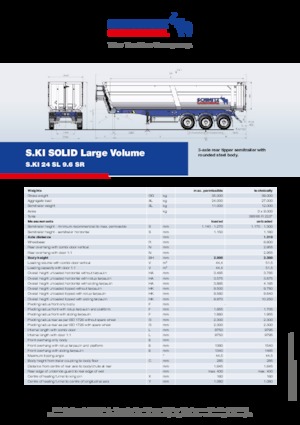 Semirimorchi ribaltabili Schmitz Cargobull S.KI SOLID 24 SL 9.6 SR