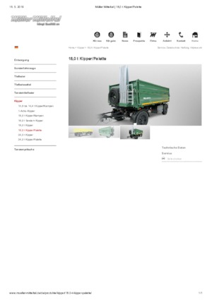 Rimorchi ribaltabili Müller Mitteltal 24,0 t Kipper/Palette