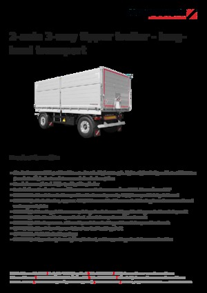 Rimorchi ribaltabili Schwarzmüller 2-axle 3-way tipper trailer - building site