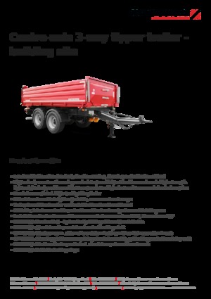 Rimorchi ribaltabili Schwarzmüller Centre-axle 3-way tipper trailer - building site