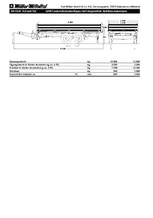 Rimorchi ribaltabili Müller Mitteltal KA-TA-R 10,5