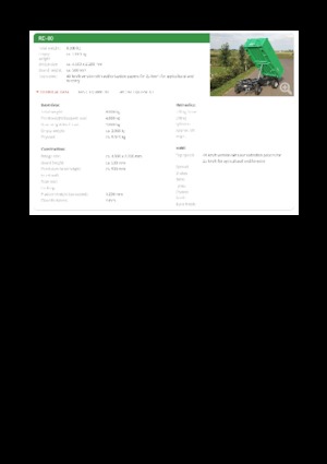 Rimorchi ribaltabili Reisch RD-80