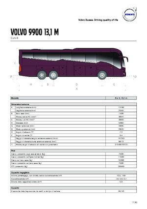 Autobus da turismo Volvo Buses 9900 13.1