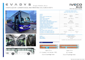 Autobus da turismo Iveco Evadys 13m
