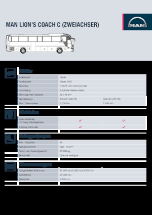 Autobus da turismo MAN Lion’s Coach C