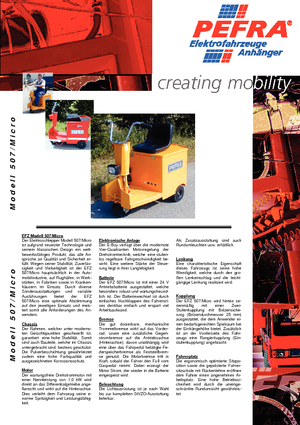 Trattori elettrici PEFRA 507