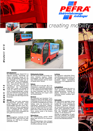 Trattori elettrici PEFRA 615/2200