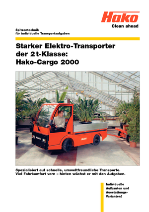 Trattori elettrici Hako Cargo 2000