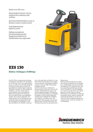 Trattori elettrici Jungheinrich EZS 130