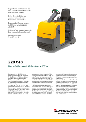 Trattori elettrici Jungheinrich EZS C40